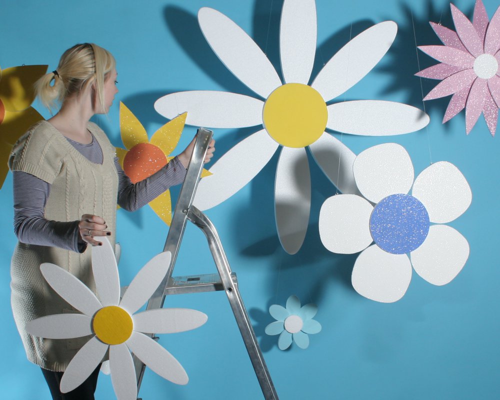 Polystyrene flower props 180 mm to over 1145 mm high